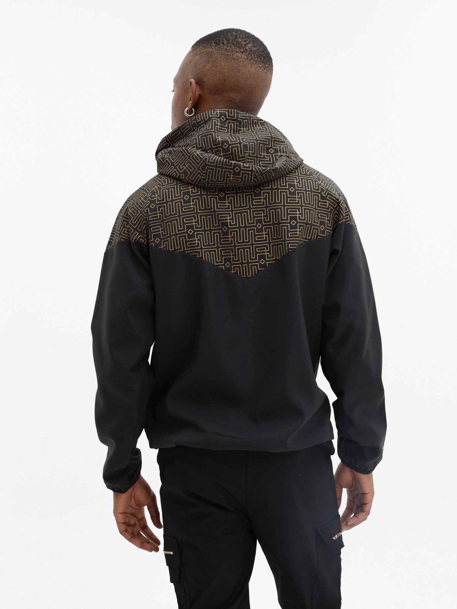 Rossimoda Jacket Windbreaker Camillo Black-Gold
